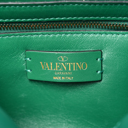 Valentino Garavani Nappa Large Roman Stud Shoulder Bag Jungle 6 of 9