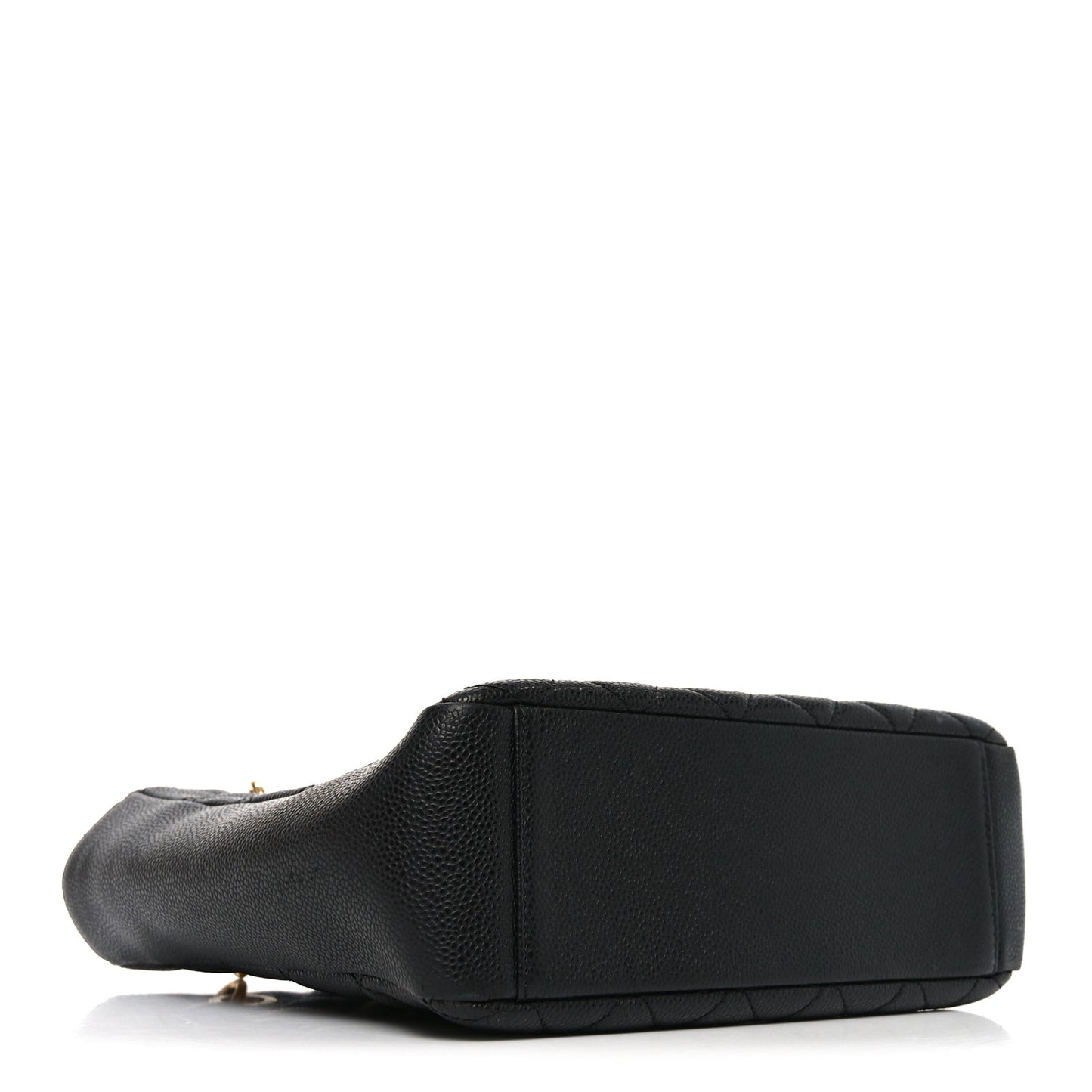 Caviar Quilted Petit Shopping Tote PST Black