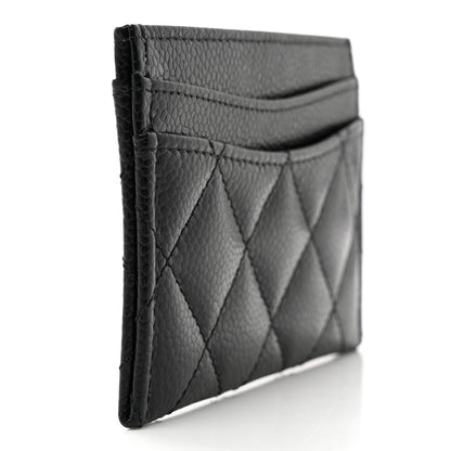 Chanel Caviar Quilted Card Holder Black 3 of 9