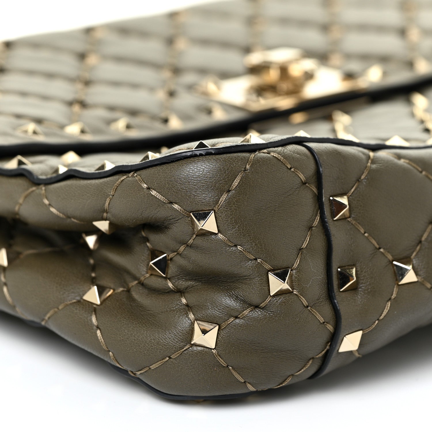 Valentino Garavani Nappa Medium Rockstud Spike Shoulder Bag Oasis 7 of 8