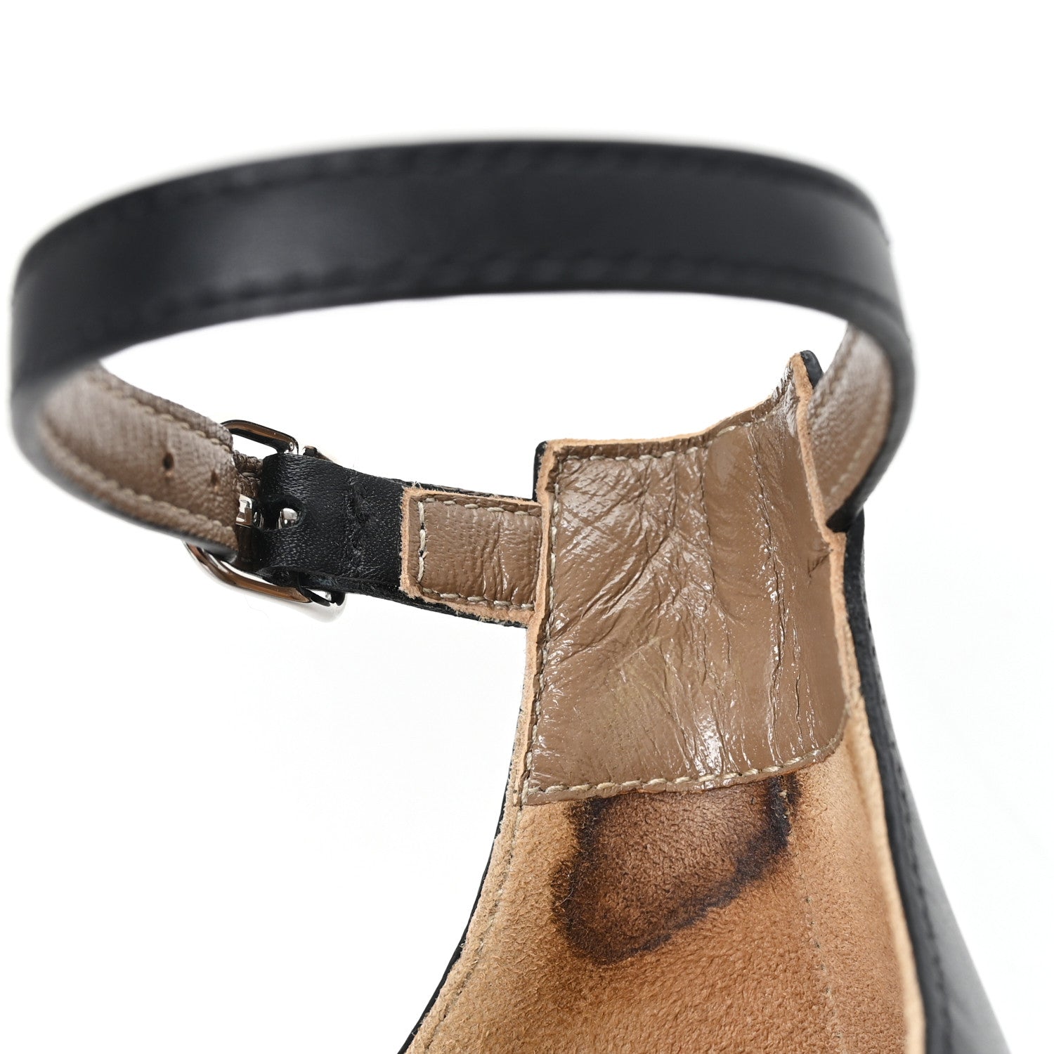 Hermes Calfskin Legend Wedge Sandals 36.5 Black 10 of 11
