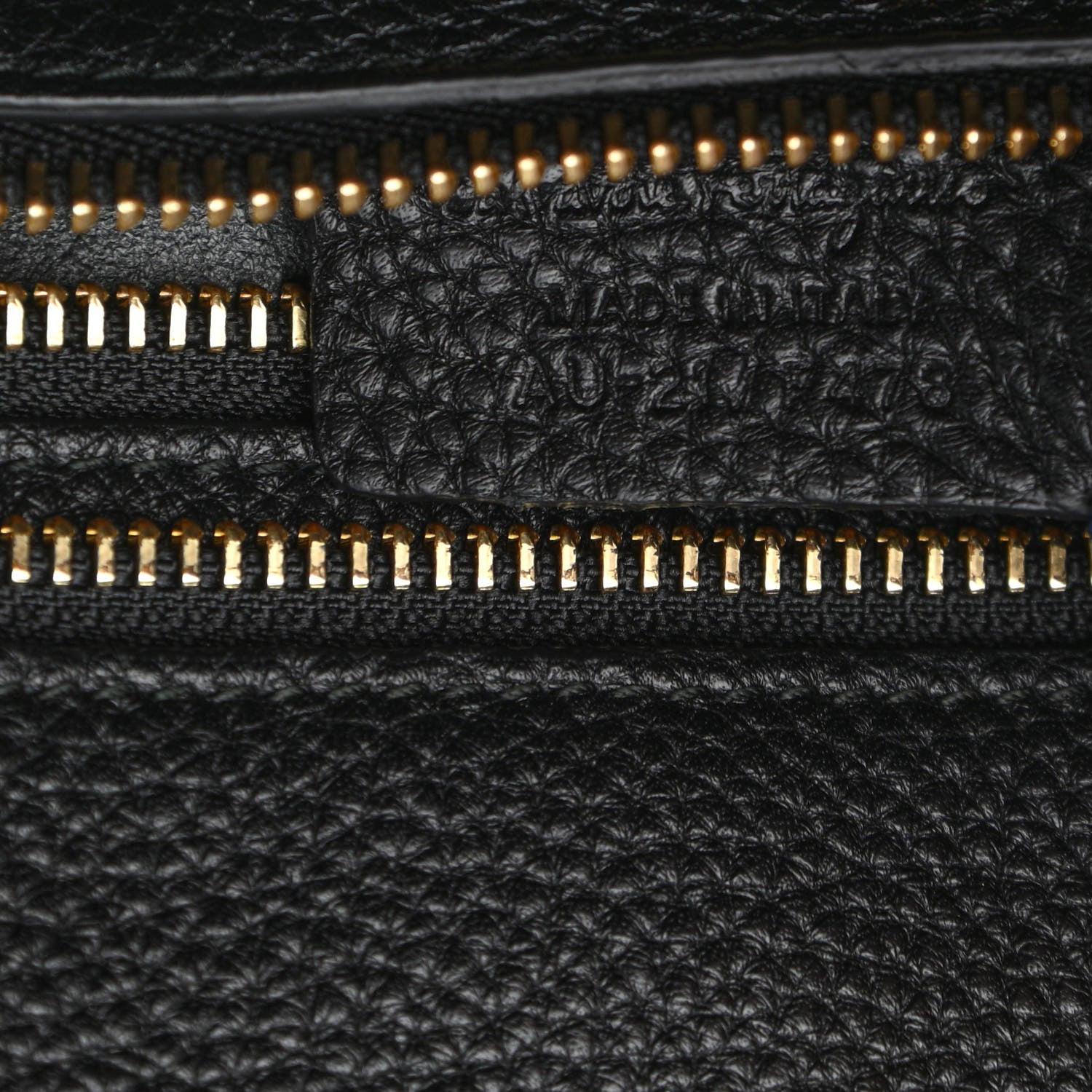 Salvatore Ferragamo Hammered Calfskin Double Handle Small Amy Tote Black 8 of 11