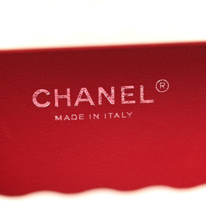 Chanel Resin Enamel CC Shopping Container Minaudiere Clutch  Black White Red 6 of 10
