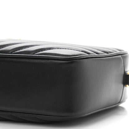 Saint Laurent Calfskin Matelasse Monogram Lou Camera Bag Black 6 of 10