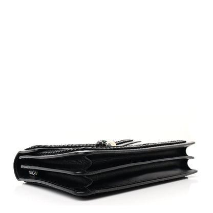 Bulgari Calfskin Plisse Serpenti Forever Crossbody Bag Black 5 of 16