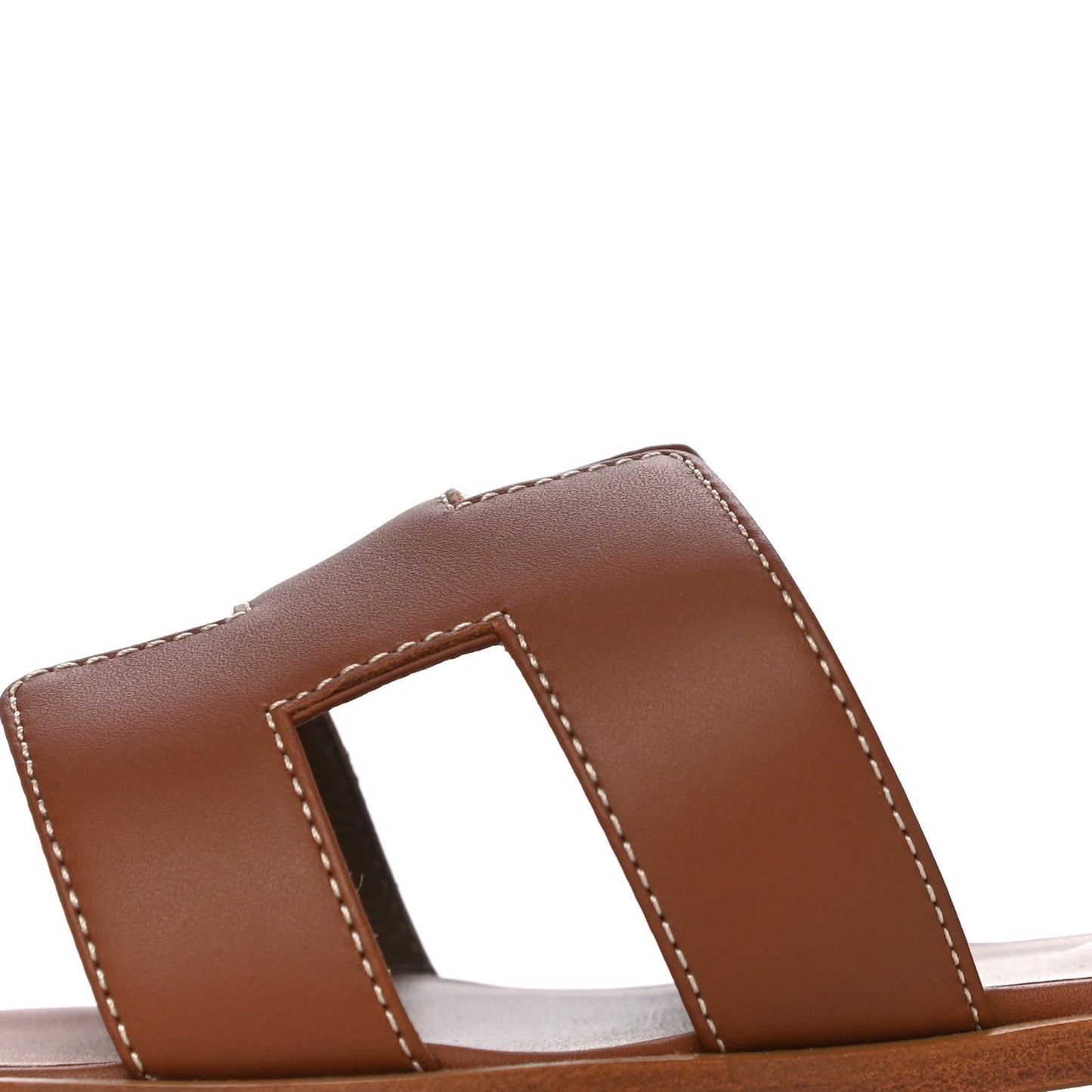 Box Calfskin Oran Sandals 40.5 Gold