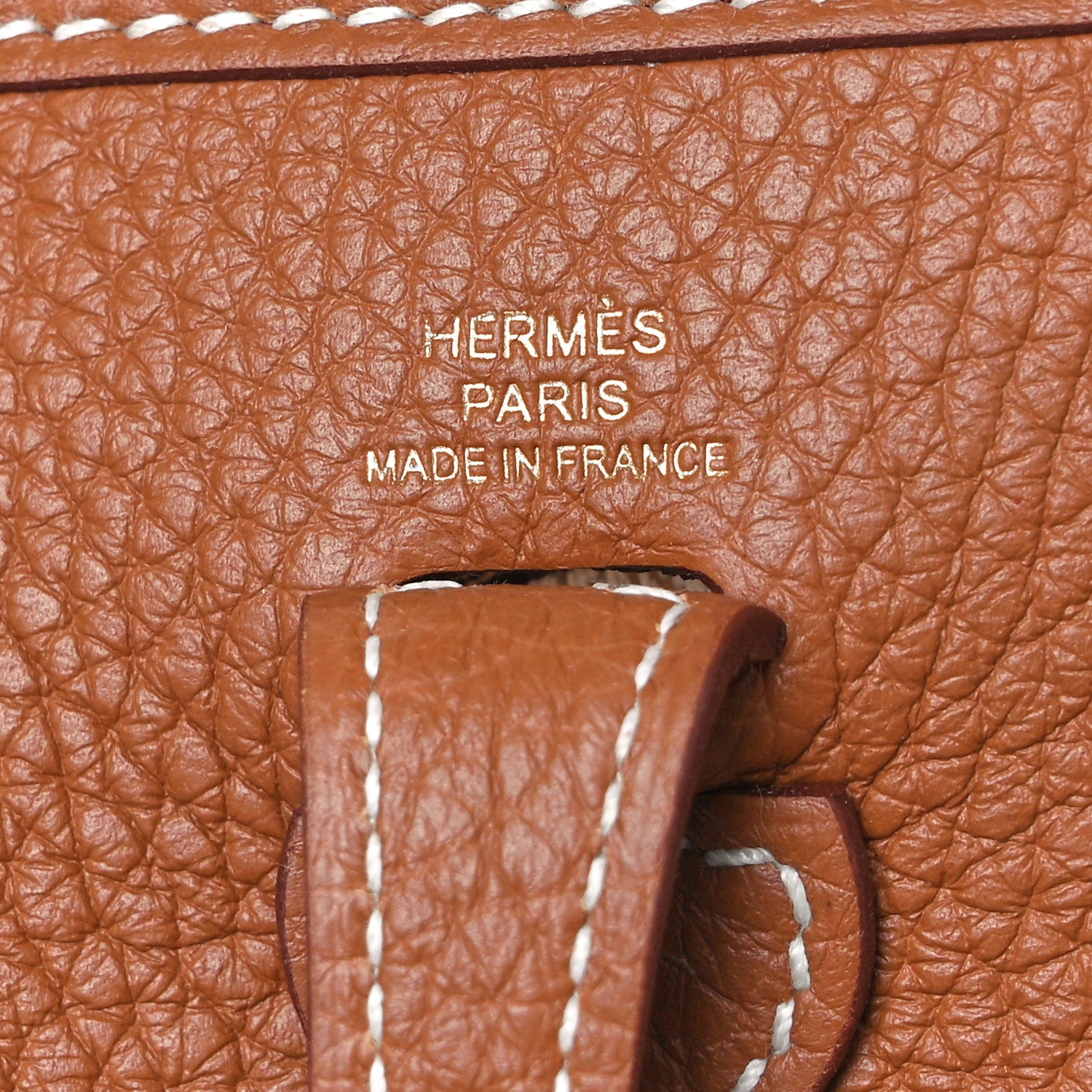 Hermes Taurillon Clemence Evelyne TPM Gold 6 of 9