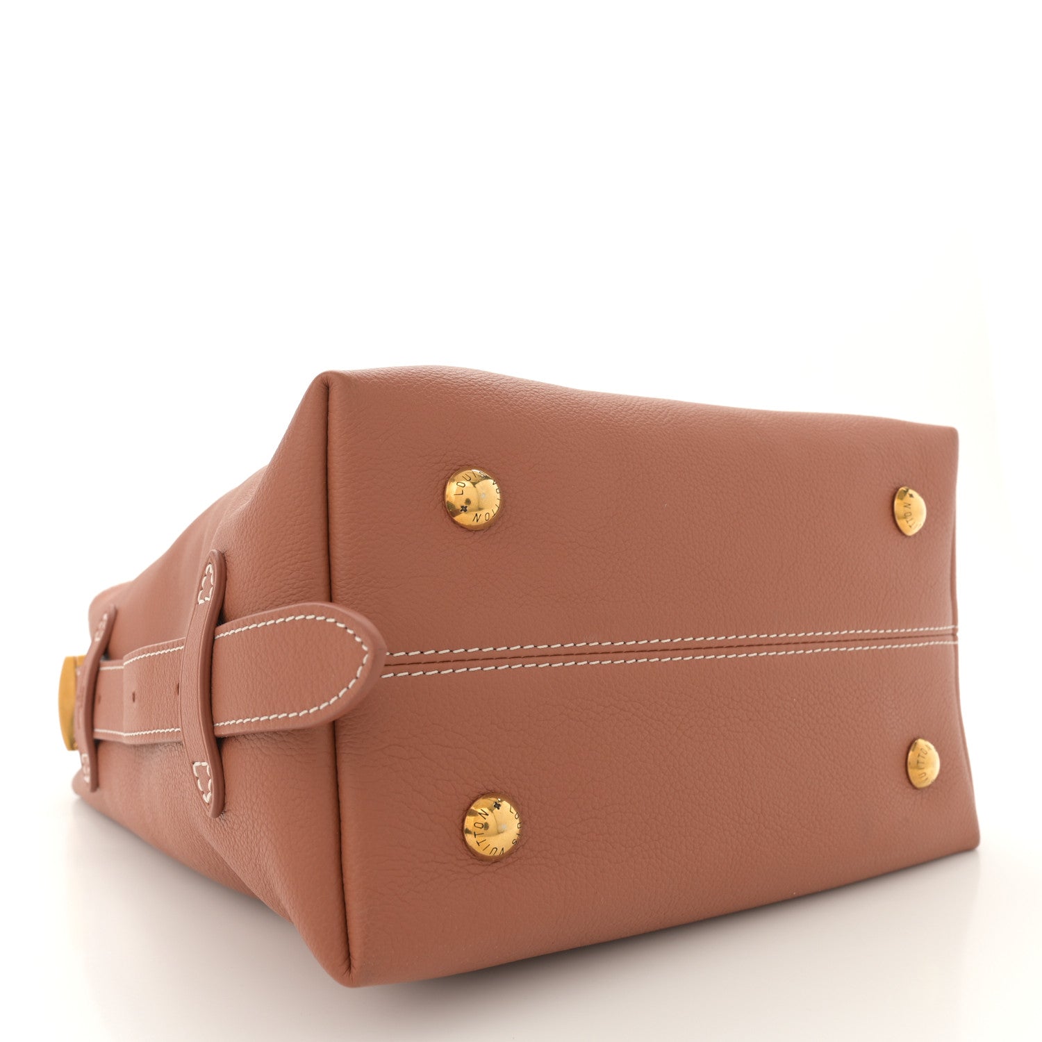 Louis Vuitton Grained Calfskin Low Key Hobo PM Cognac 5 of 10
