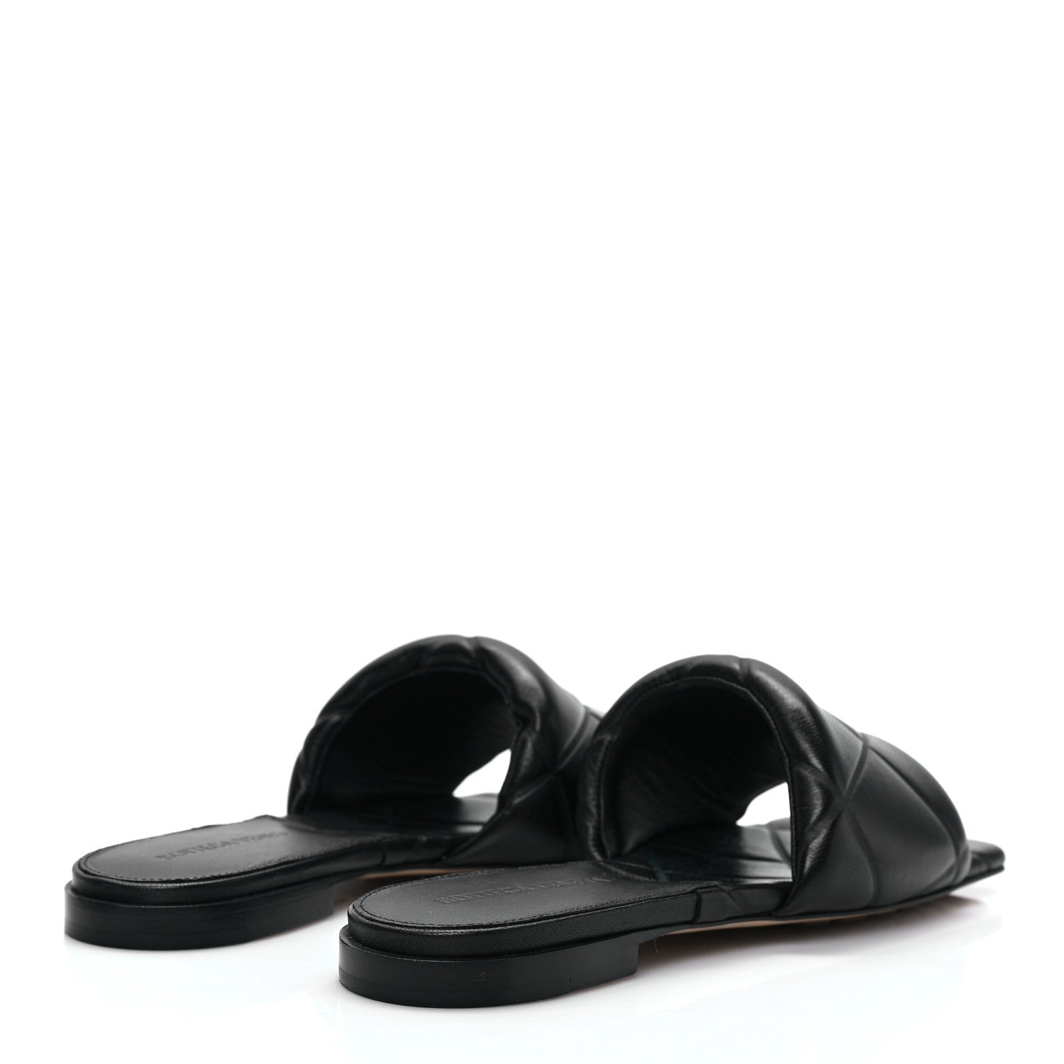 Bottega Veneta Nappa Quilted Rubber Lido Flat Sandals 36 Black 4 of 7