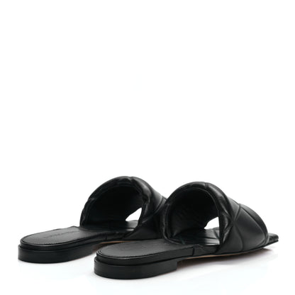 Bottega Veneta Nappa Quilted Rubber Lido Flat Sandals 36 Black 4 of 7