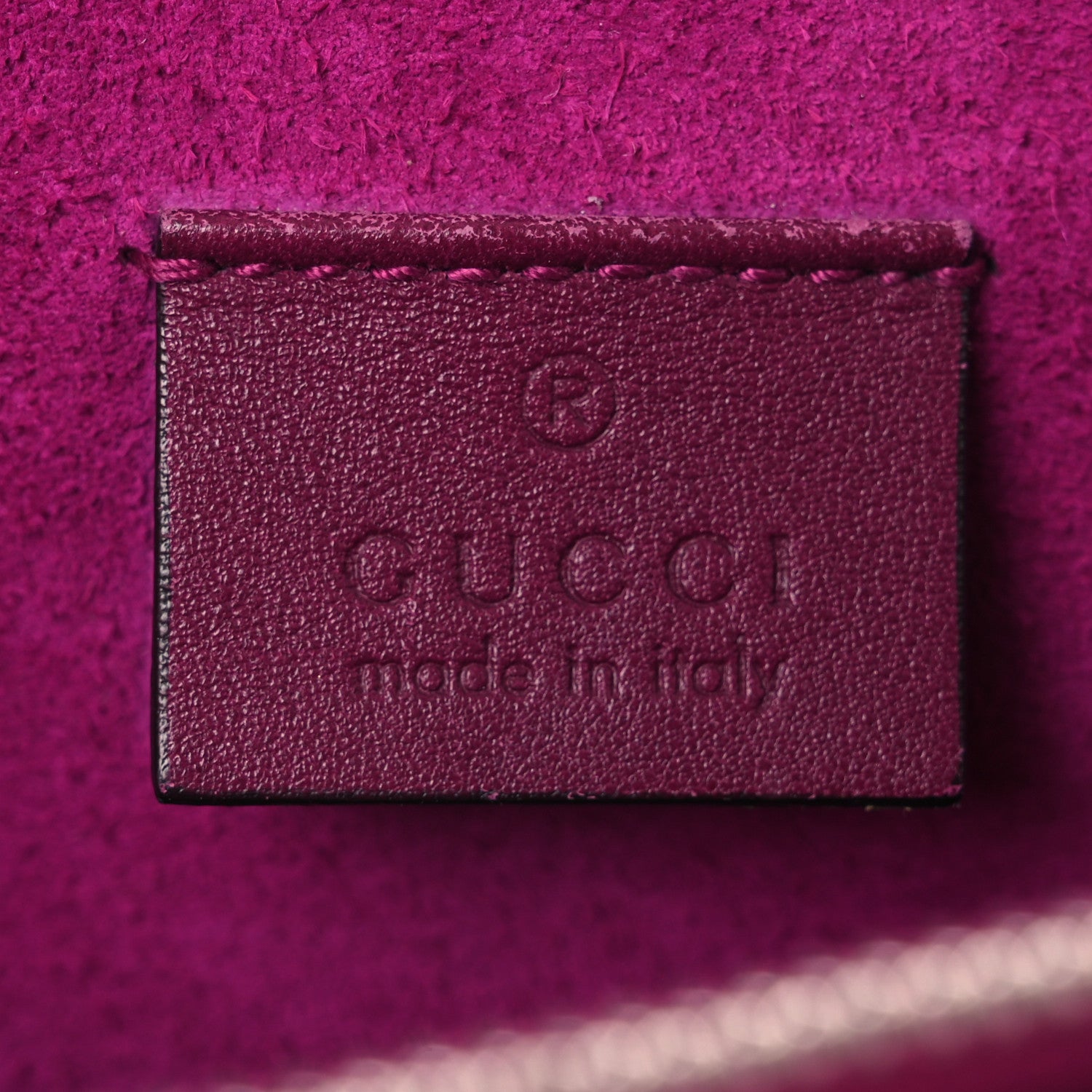 Gucci GG Supreme Monogram Suede Crystal Small Dionysus Shoulder Bag Beige Ebony Bright Purple 6 of 14