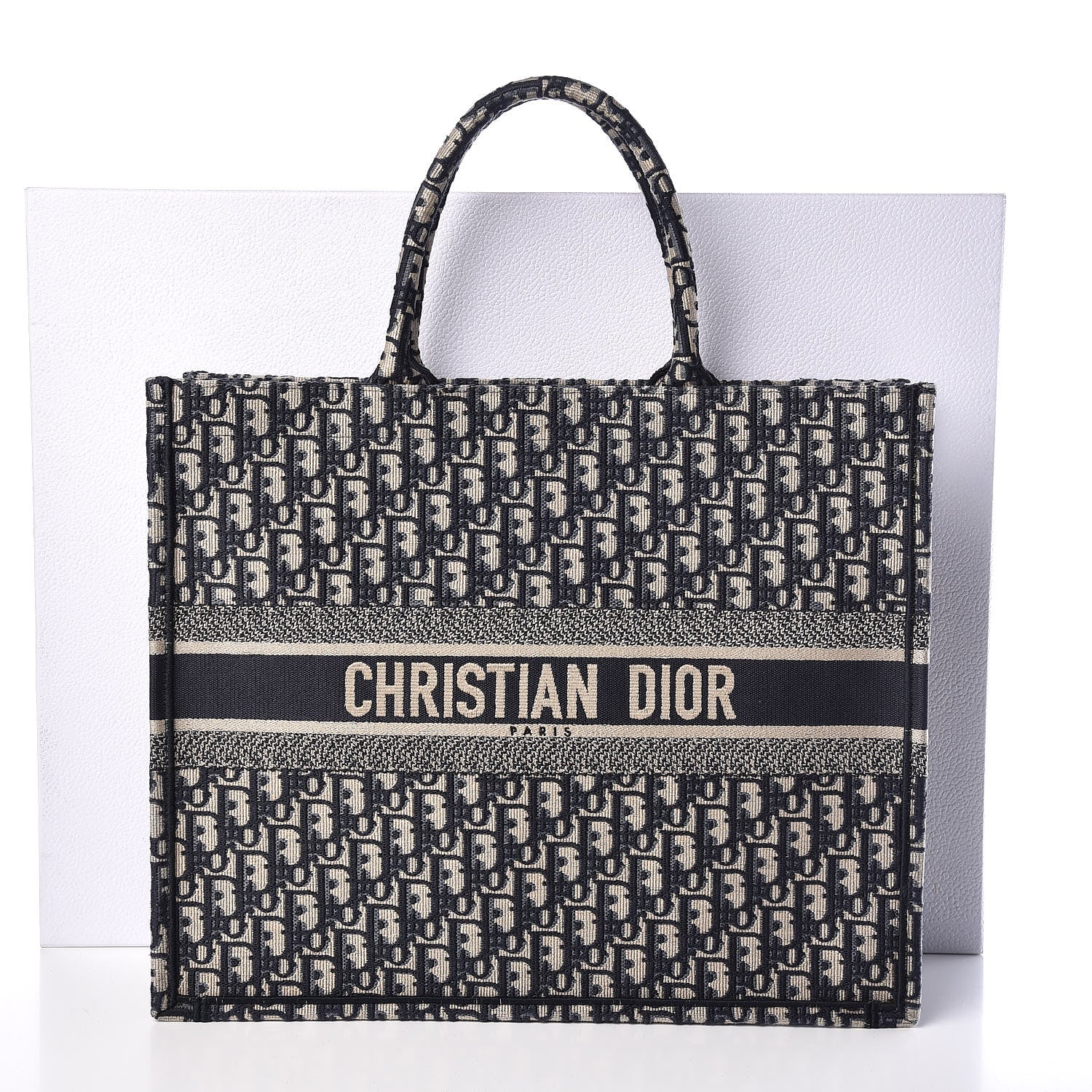 Christian Dior Oblique Book Tote Blue Multicolor 10 of 10