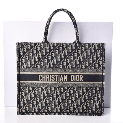 Christian Dior Oblique Book Tote Blue Multicolor 10 of 10