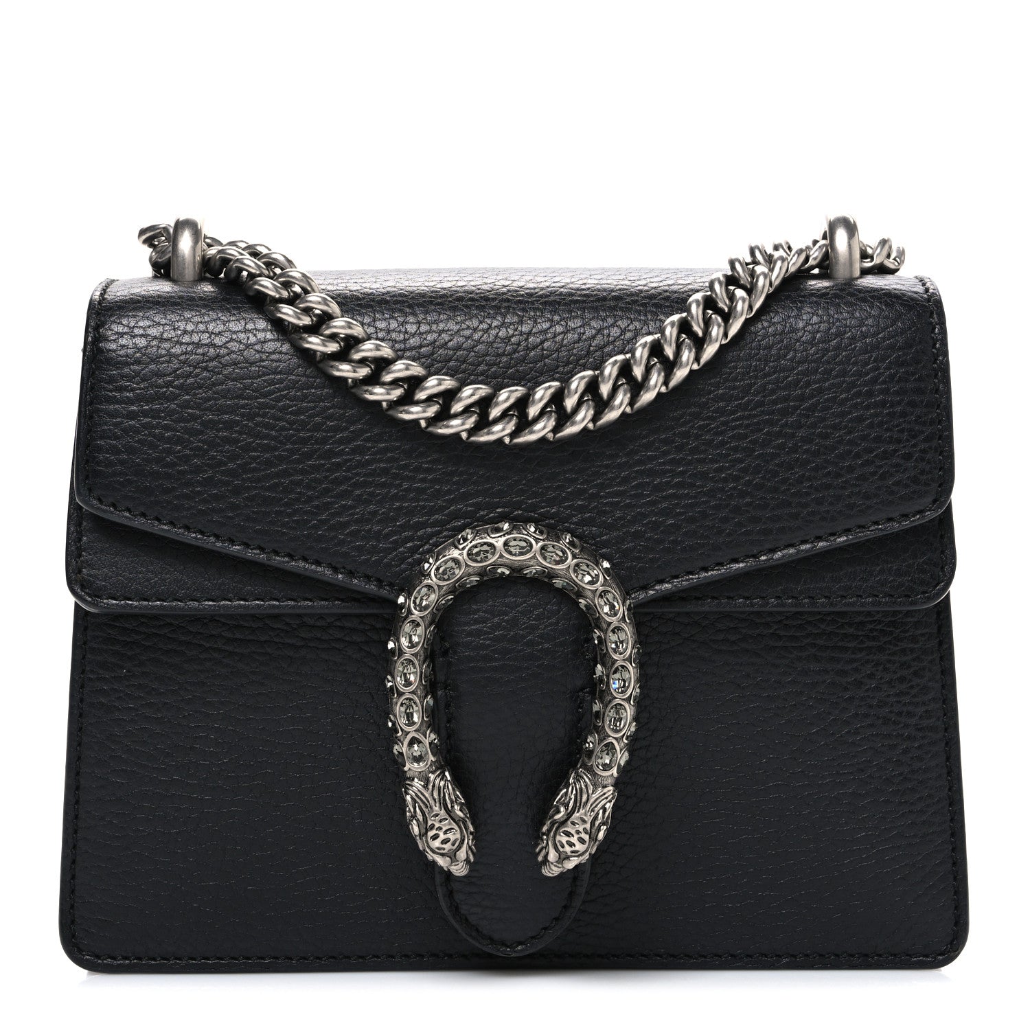 Gucci Calfskin Mini Dionysus Shoulder Bag Black 1 of 11