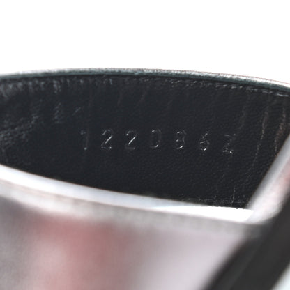 Hermes Metallic Nappa Oran Sandals 36.5 Argent 7 of 11