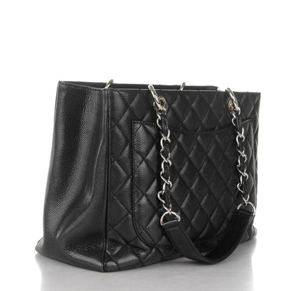 Chanel Caviar Quilted Grand Shopping Tote GST Black 3 of 9
