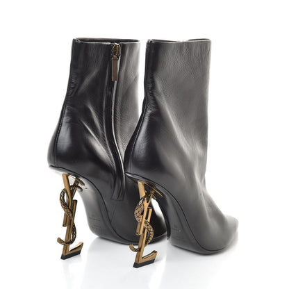 Saint Laurent Calfskin Opyum Ankle Boot 40 Black 4 of 6