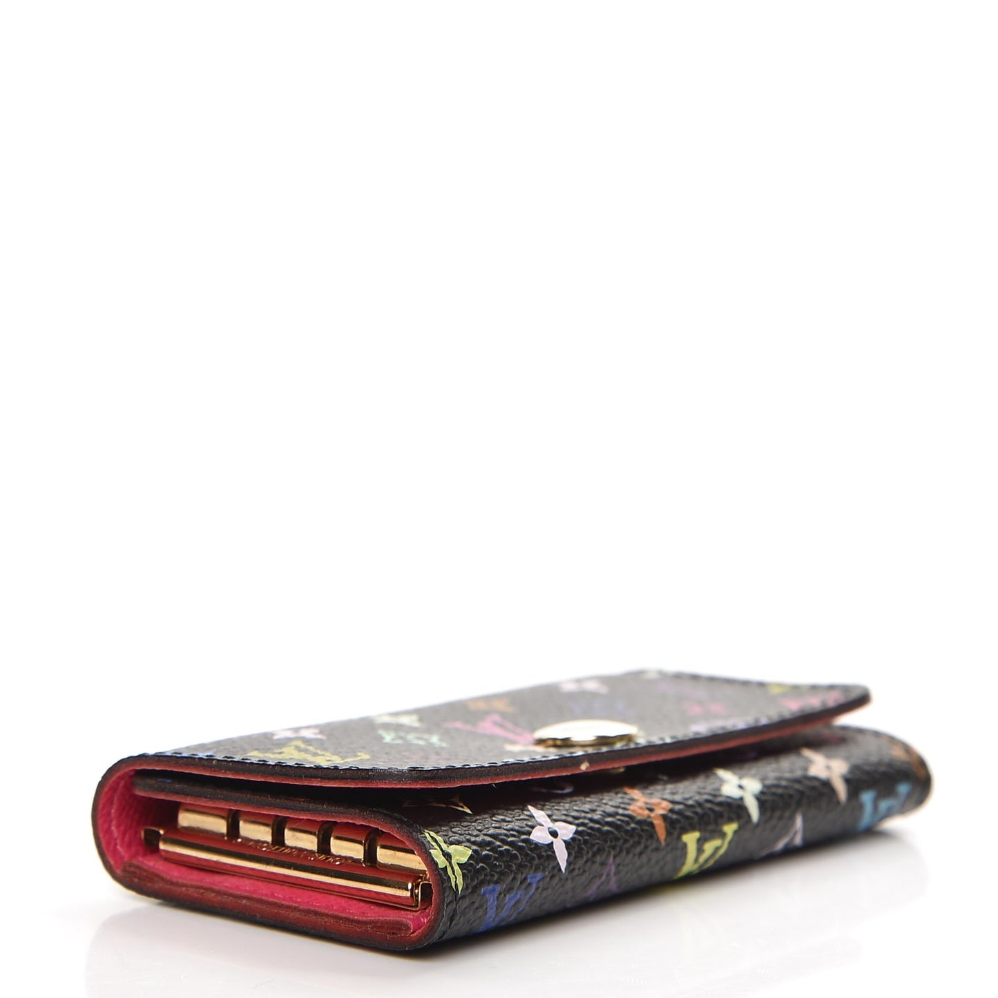 Monogram Multicolor Multicles 4 Key Holder Black Grenade