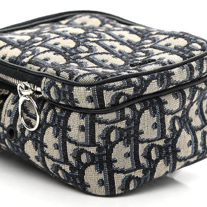 Christian Dior Oblique Crossbody Bag Blue 8 of 9