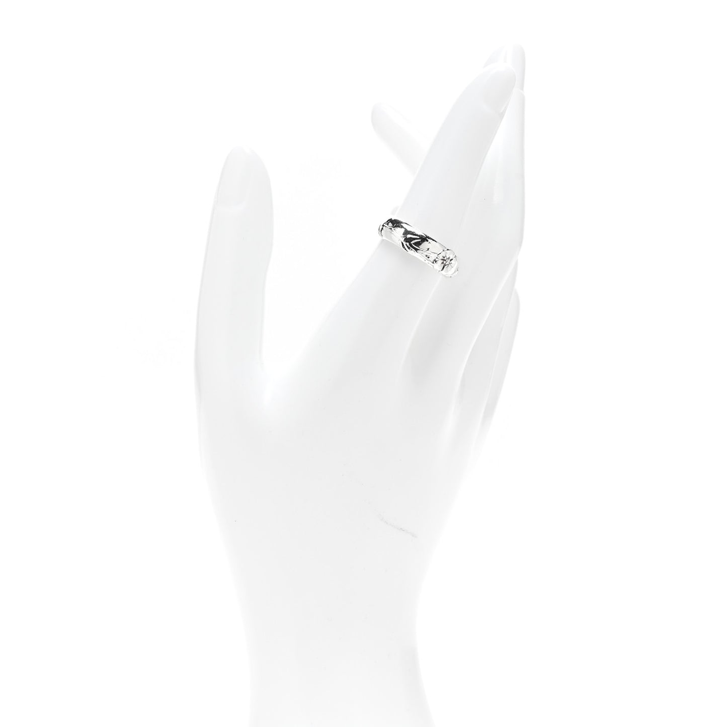 Sterling Silver Nature Rose Ring 54 7
