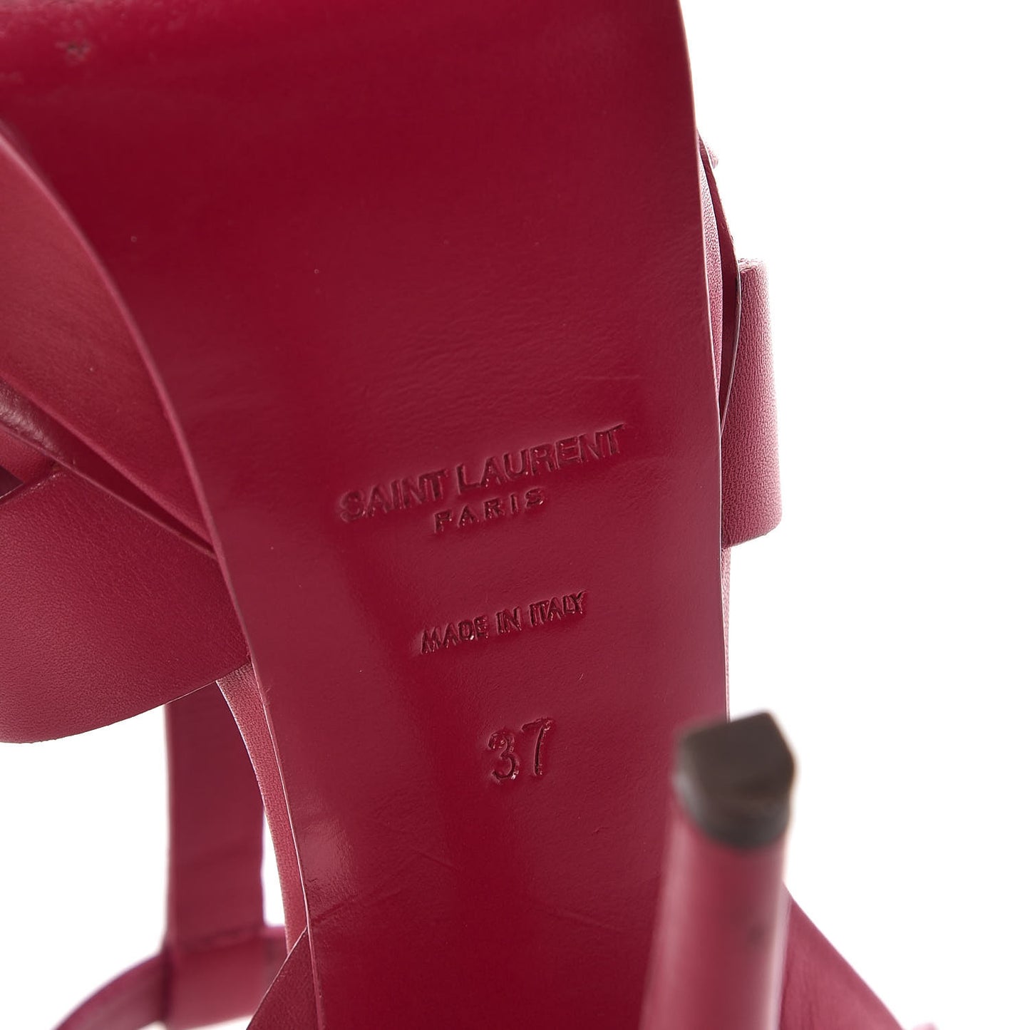 Calfskin Tribute 105 Platform Sandals 37 Fuchsia