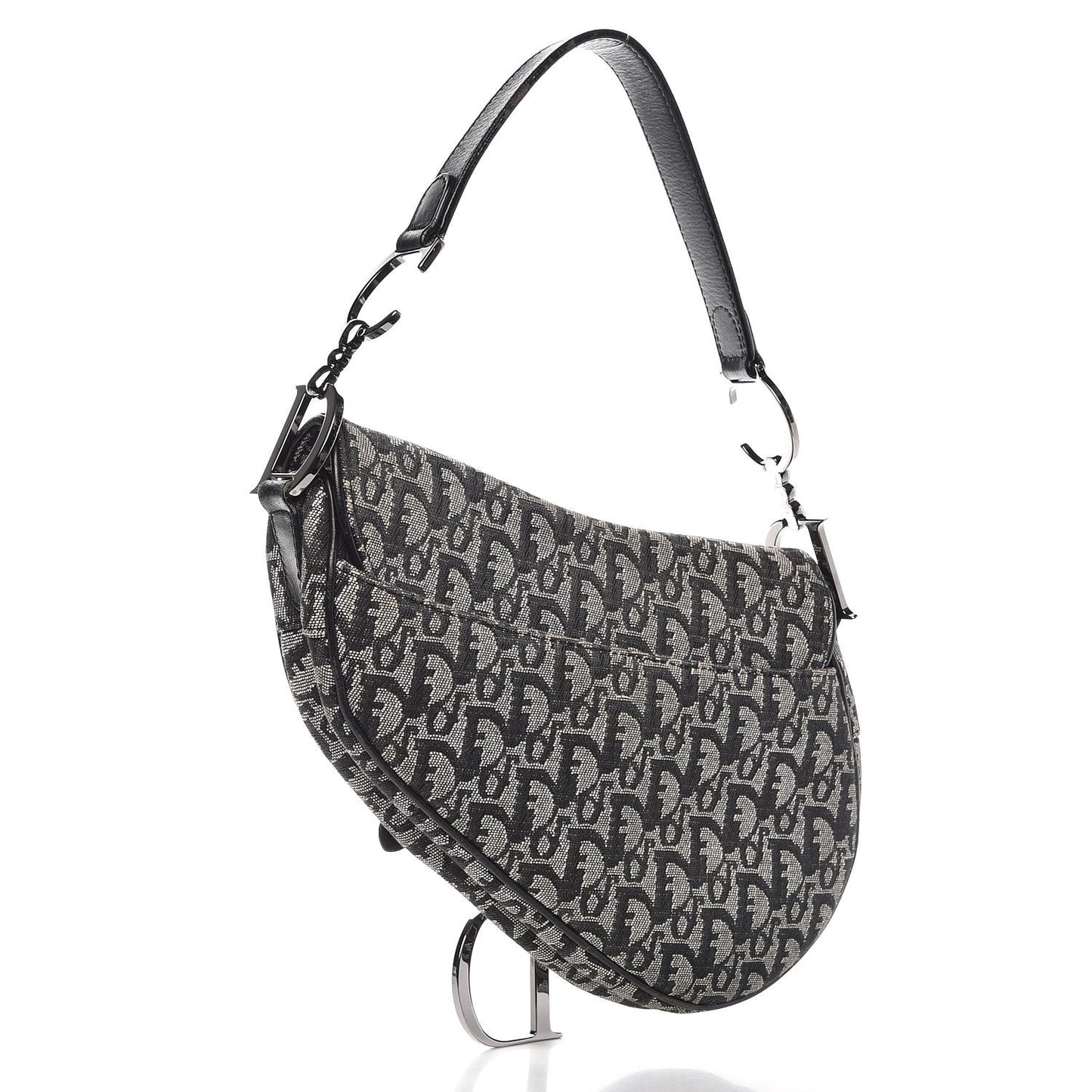 Monogram Saddle Bag Black