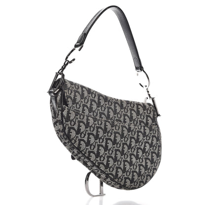 Christian Dior Monogram Saddle Bag Black 3 of 8