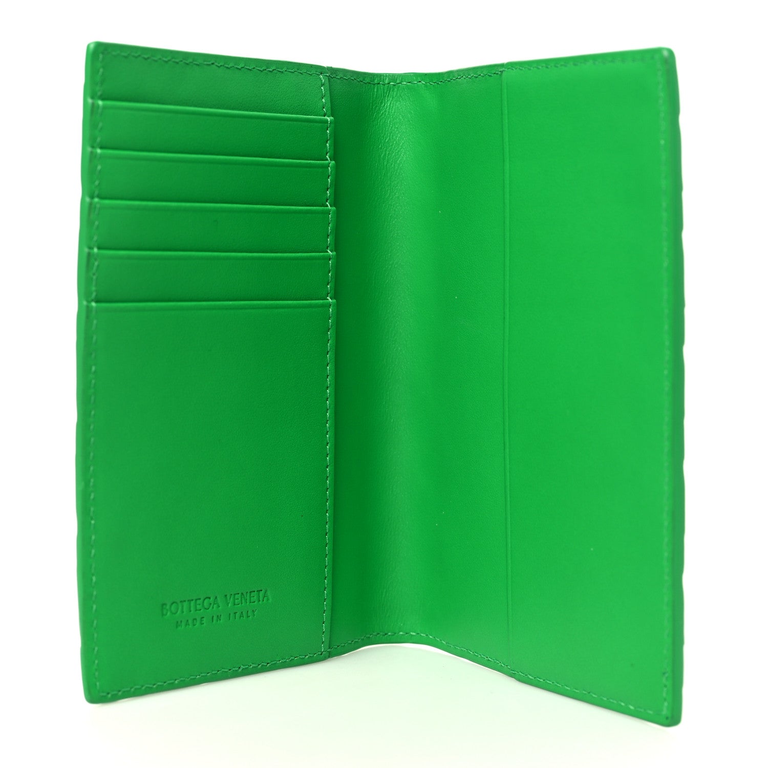 Bottega Veneta Nappa Intrecciato Bi-Fold Wallet Green 5 of 8