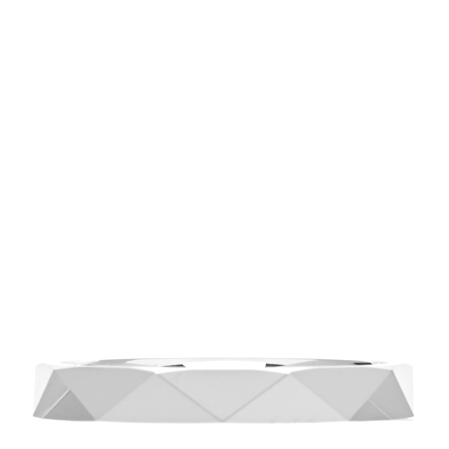Graff 18K White Gold 3.2mm Laurence Graff Signature Wedding Band Ring 54 6.75 3 of 6