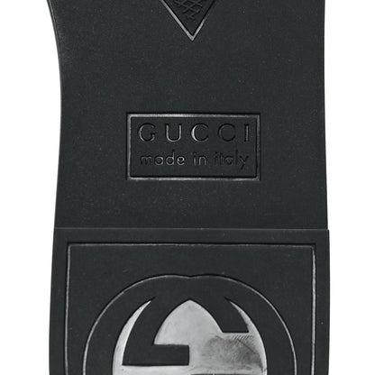 Gucci Rubber Womens Interlocking G Slide Sandals  39 Black 7 of 10