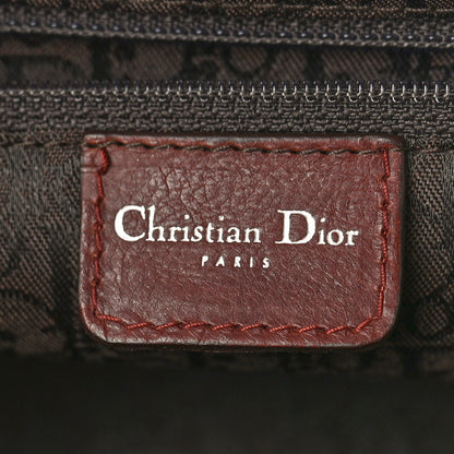 Christian Dior Grained Calfskin Romantic Flowers Frame Satchel Brown 6 of 8