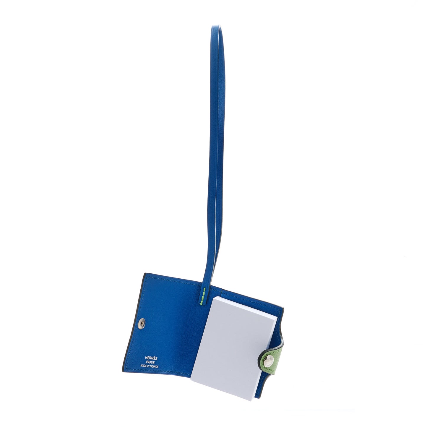 Evercolor Swift Verso Ulysse Nano Bag Charm Vert Criquet Bleu France