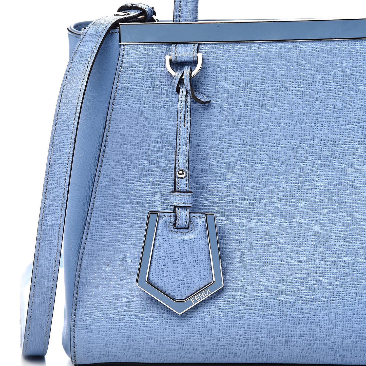 Vitello Elite Flamingo Petite 2Jours Tote Azzurro Nebula