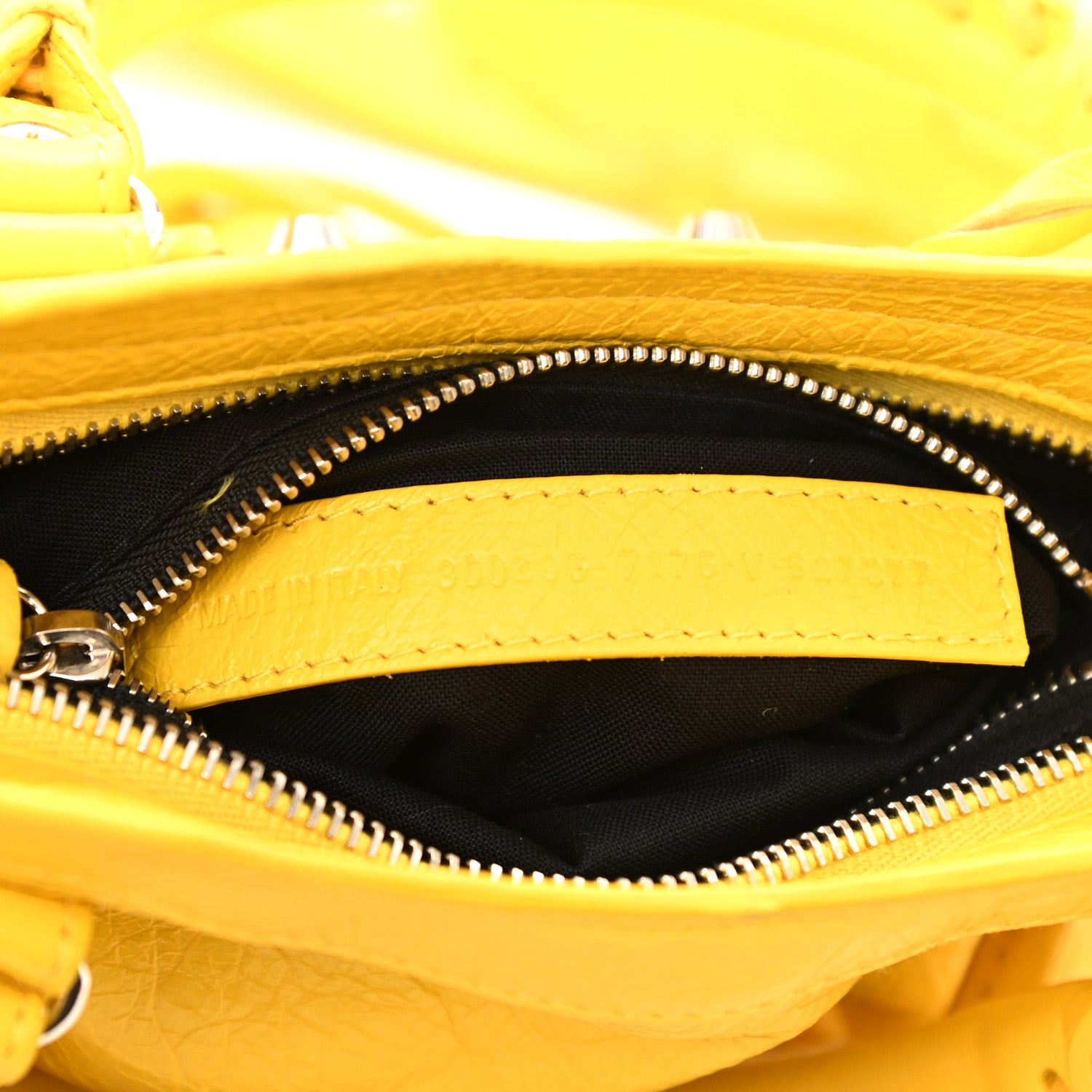 Balenciaga Agneau Classic Silver Hardware Mini City Yellow 7 of 8