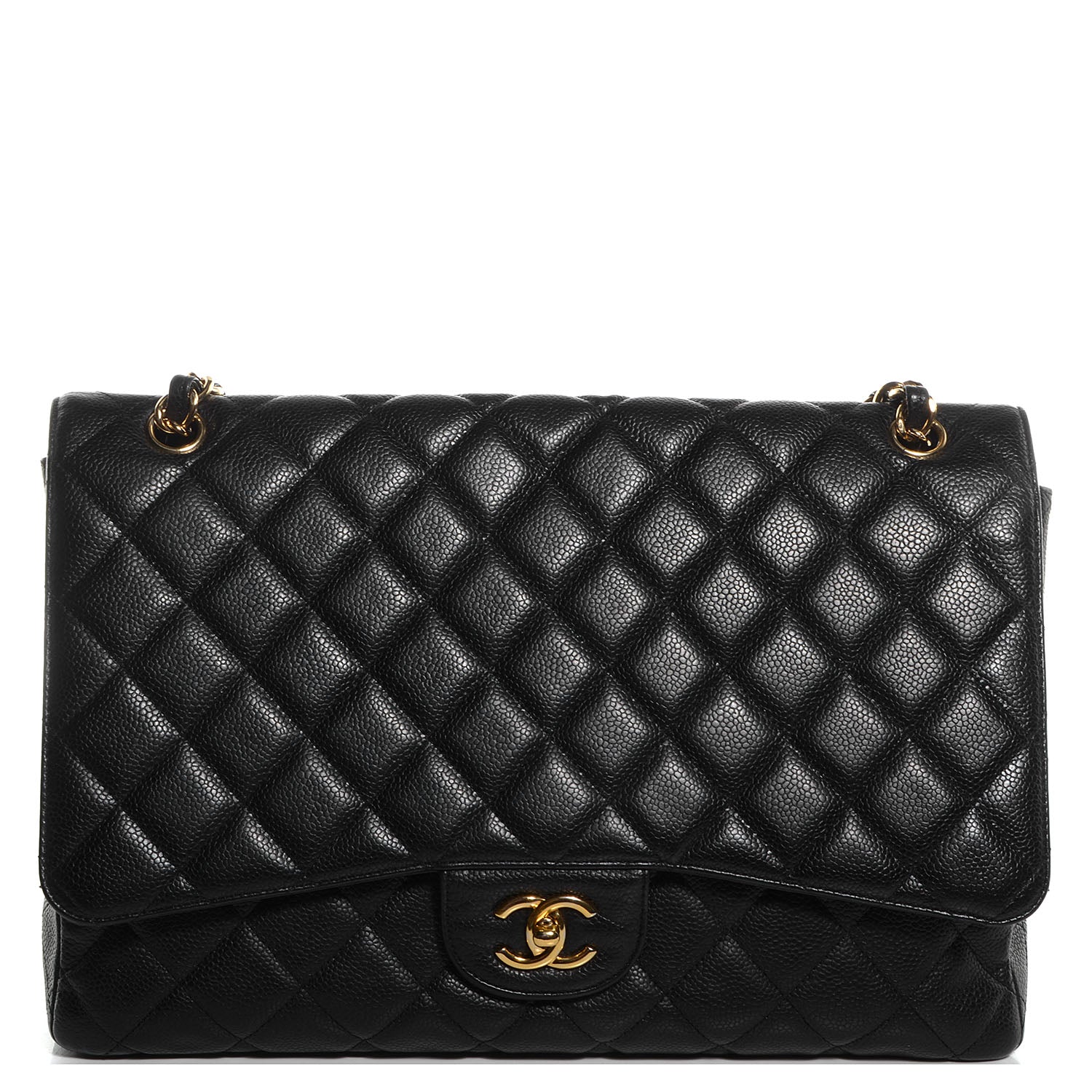Chanel Caviar Maxi Single Flap Black 1 of 8