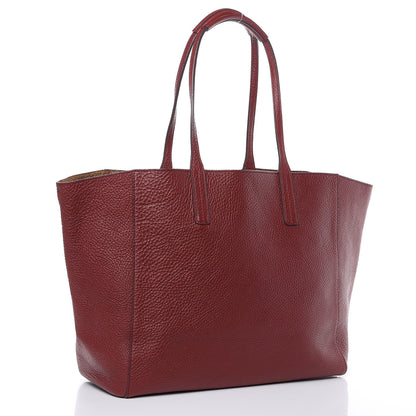 MCM Grained Calfskin Medium Reversible Wandel Tote Ruby 4 of 13