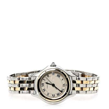 Cartier Stainless Steel 18K Yellow Gold 26mm Cougar Quartz Watch 2 of 5