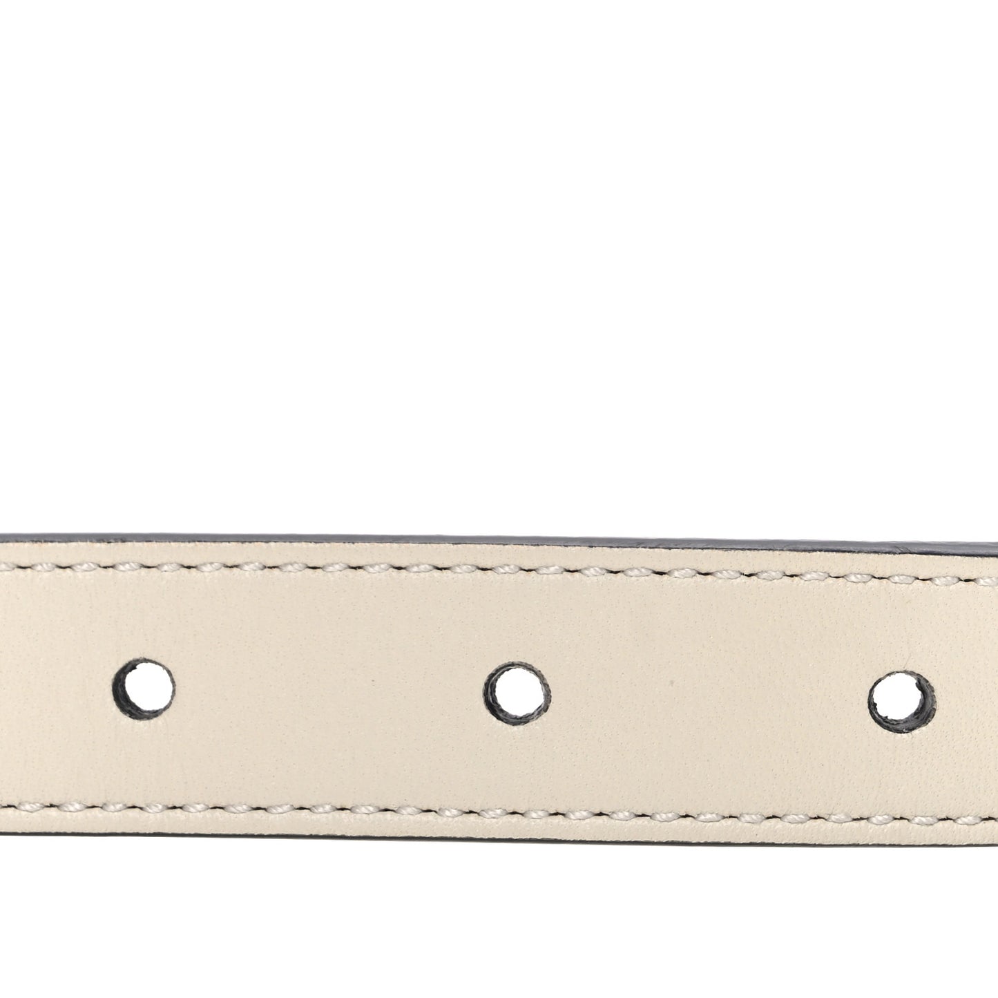 Calfskin Double G 20mm Belt 80 32 Mystic White