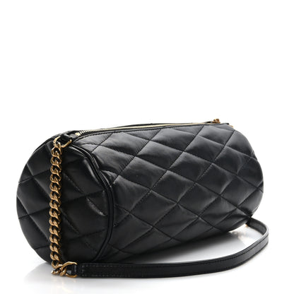 Saint Laurent Lambskin Monogram Small Sade Tube Bag Black 3 of 9