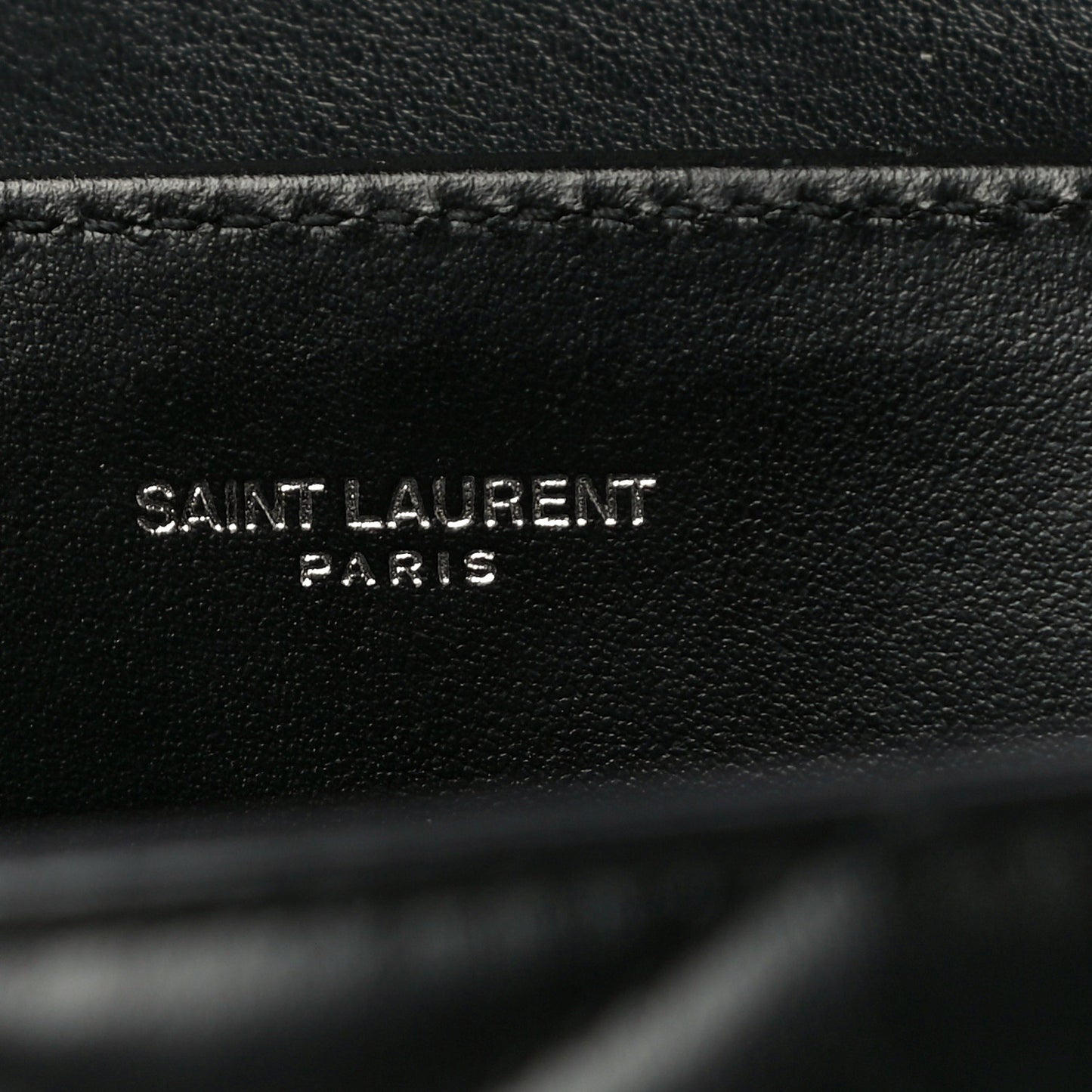 Calfskin Y Quilted Monogram Small Loulou Chain Satchel Black