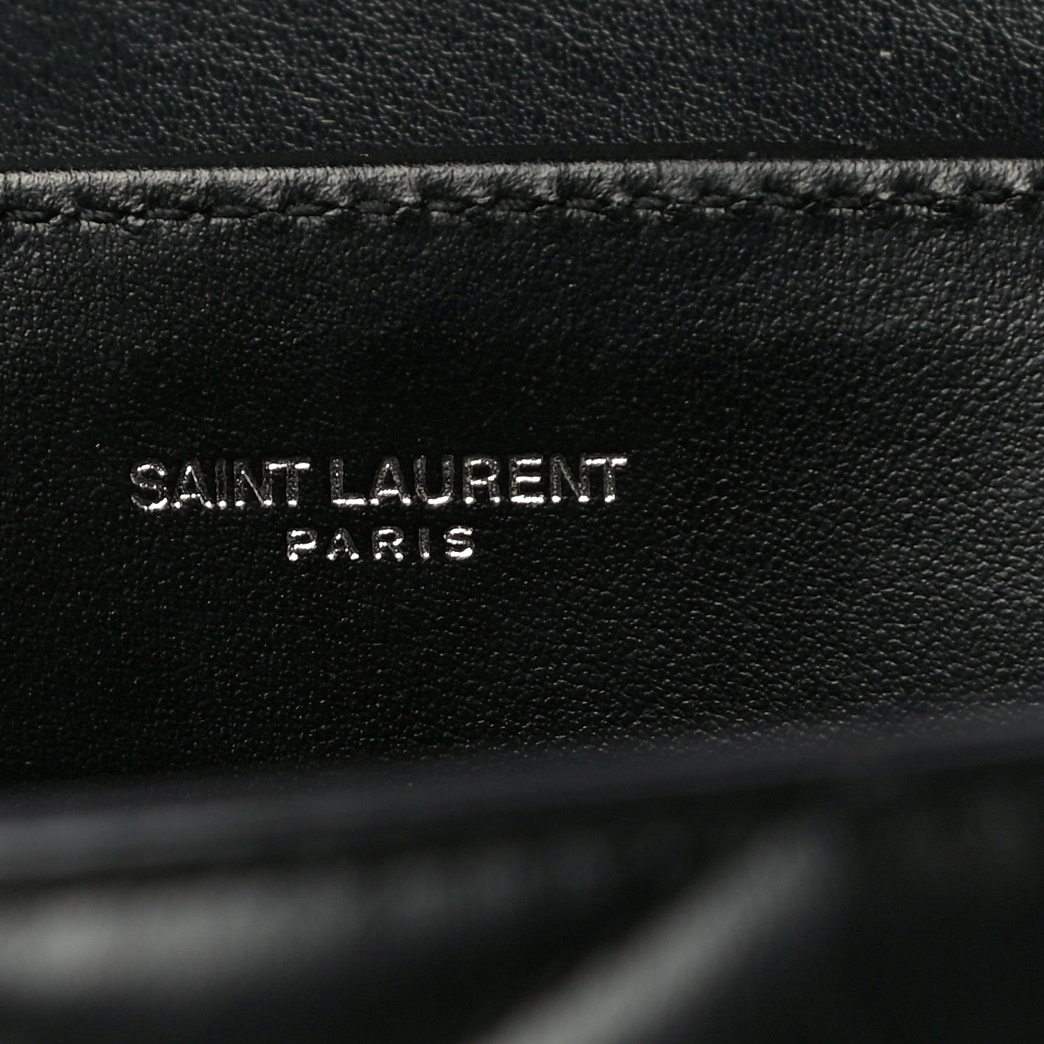Saint Laurent Calfskin Y Quilted Monogram Small Loulou Chain Satchel Black 6 of 10