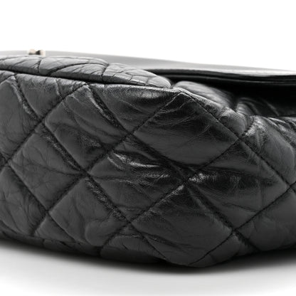 Chanel Aged Calfskin Quilted Easy Zip Flap Bag Black 9 of 14