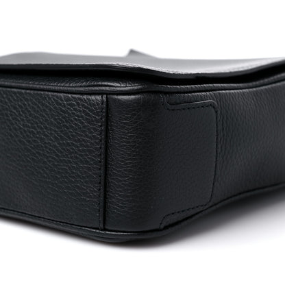 Burberry Grainy Calfskin Embossed Bruno Messenger Black 10 of 11