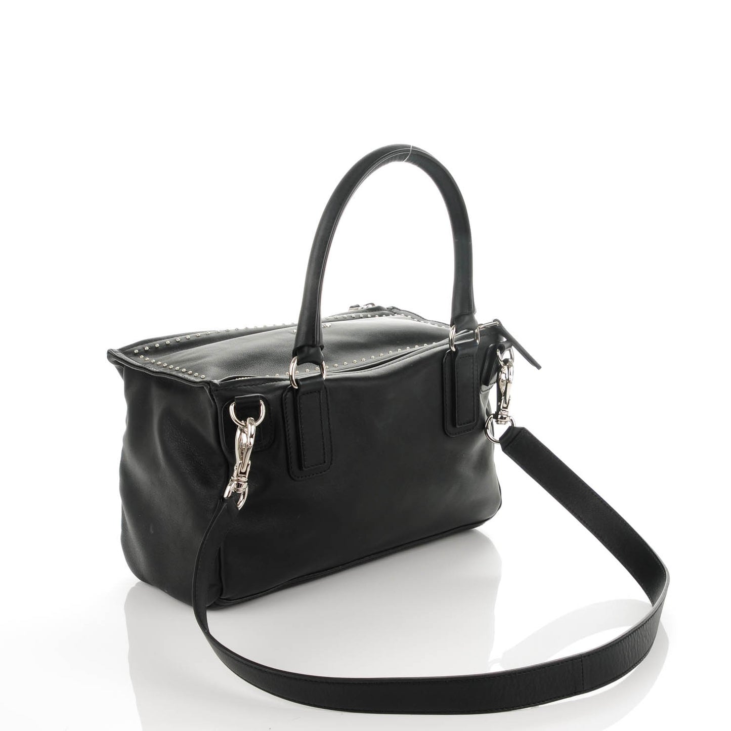 Calfskin Studded Medium Pandora Black