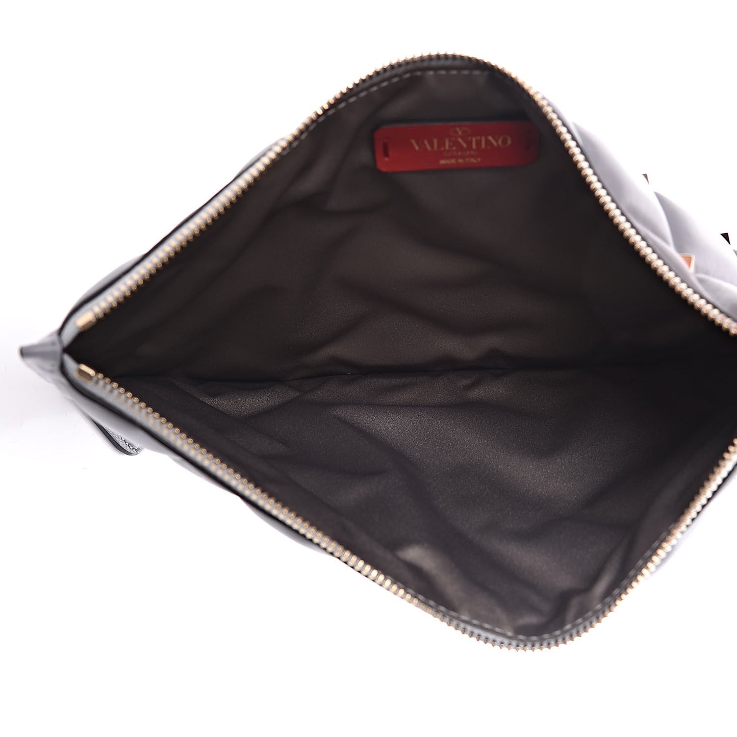 Nappa Candystud Zip Pouch Pastel Grey