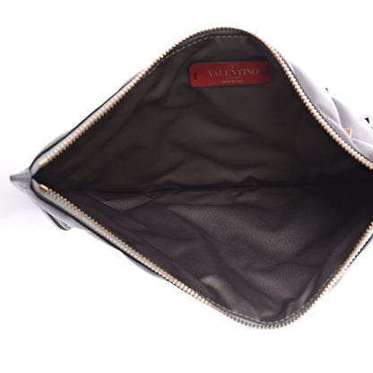 Valentino Garavani Nappa Candystud Zip Pouch Pastel Grey 5 of 9