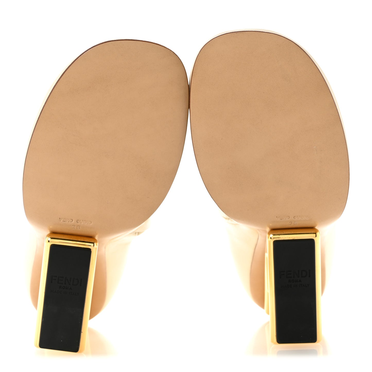 Nappa Fendi First 95mm Booties 38 Connecticut