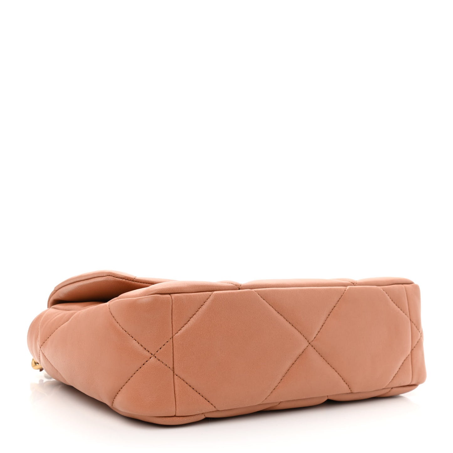 Lambskin Quilted Medium Chanel 19 Flap Brown