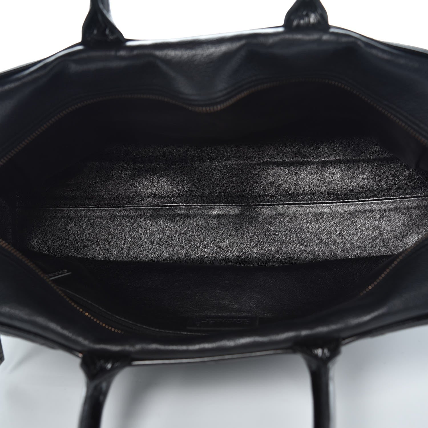 Chanel Caviar Patent Quilted Large Bowler Black 5 of 12