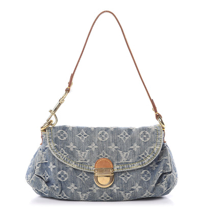 Louis Vuitton Monogram Denim Mini Pleaty Blue 1 of 8